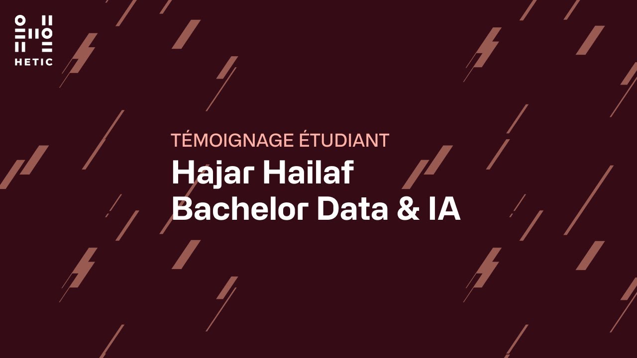 Preview image for the gge video "[TEMOIGNAGE] HAJAR HAILAF - BACHELOR DATA &amp; IA".