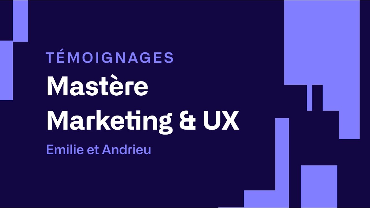 Preview image for the gge video "Mastère Marketing Digital &amp; UX Design".