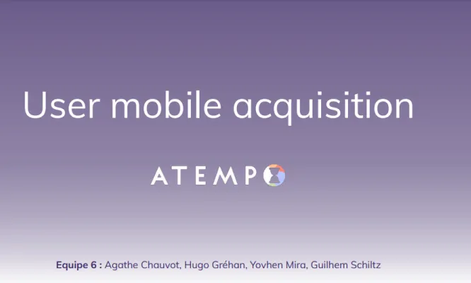 Project acquisition mobile - Atempo- 1